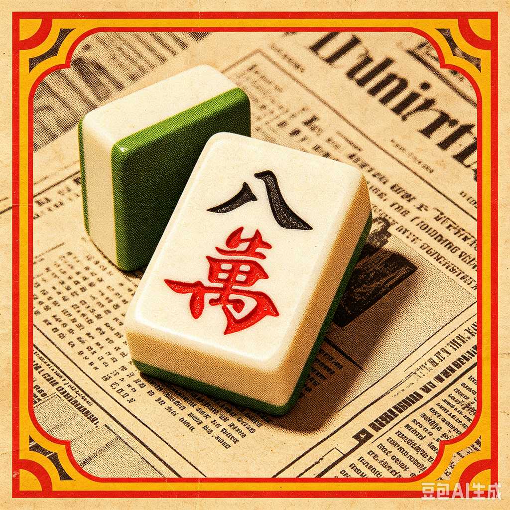 vintage style mahjong set