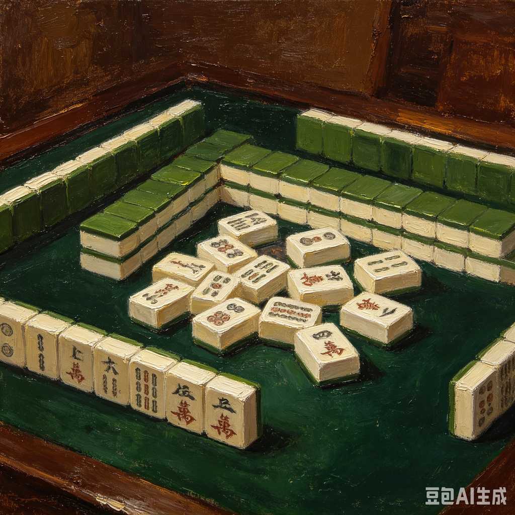 muted color mahjong set